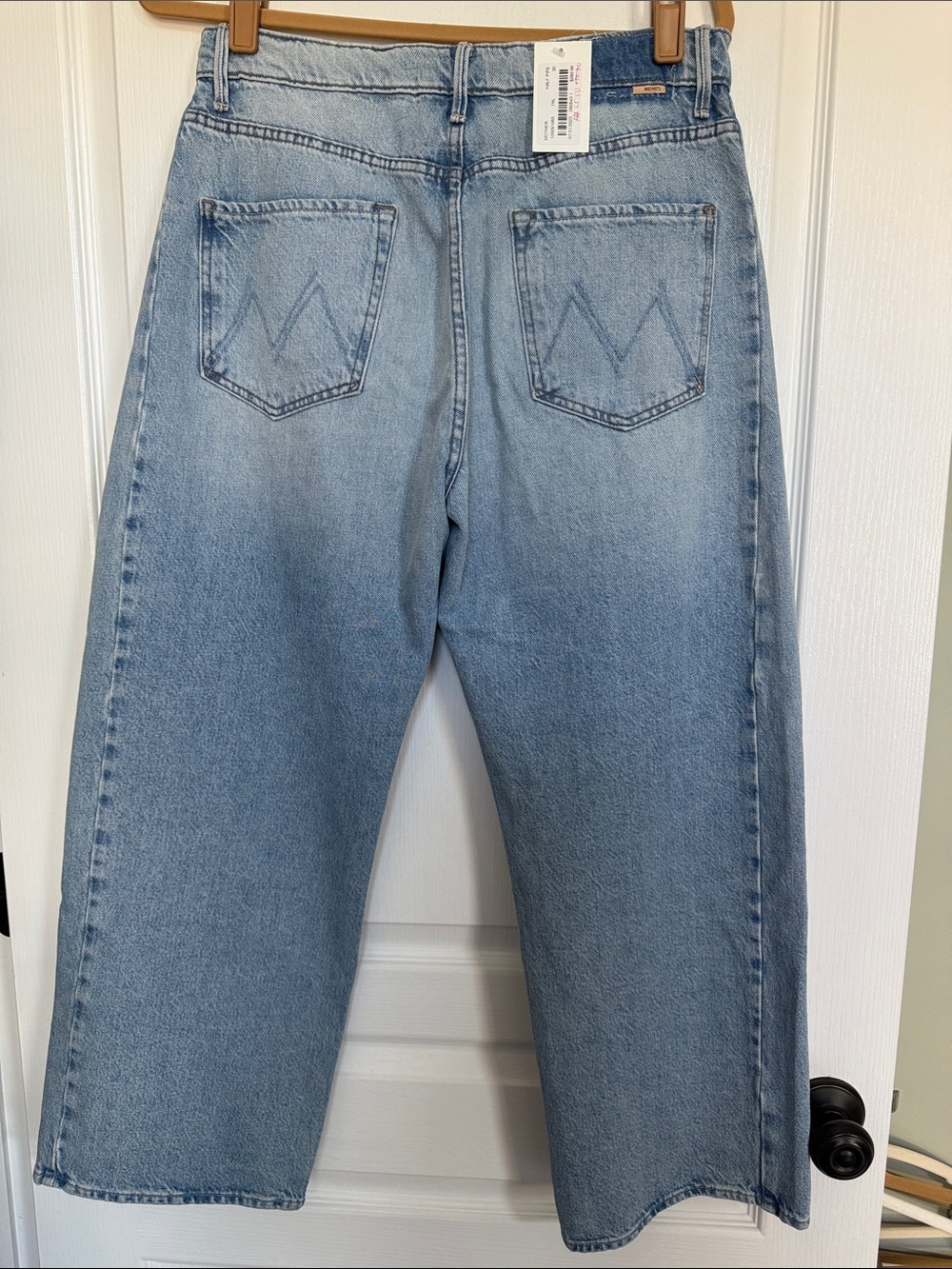 MOTHER Light Blue Relaxed Straight-Leg Jeans - Picture 9 of 12